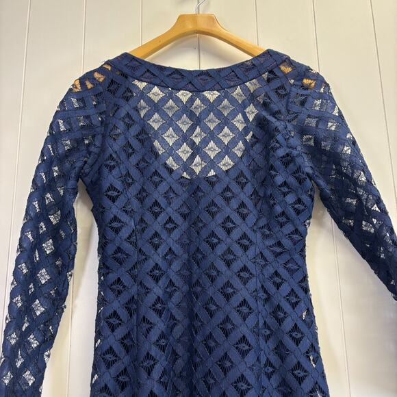 Vintage Young Dimensions Womens Old Hollywood Glam Mesh Lace Dress Size M Event - Picture 8 of 9